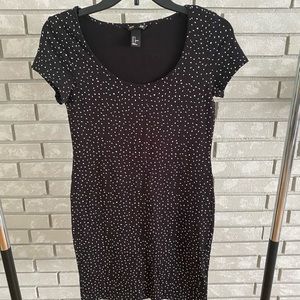 Polka dot bodycon dress